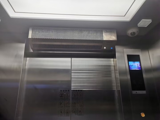 پرده هوای تهویه آسانسور فولادی ضد زنگ با روشن/خاموش خودکار القایی بدنه، 32 اینچ