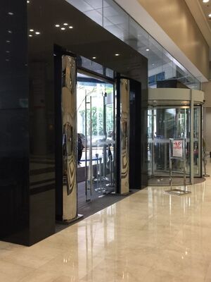 پرده هوای گرم عمودی درجه بالا در SS304 درب بادی طرفی پرده فن برای عرض درب 3m