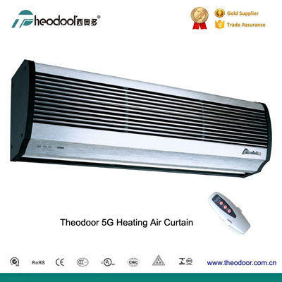 2025Theodoor 5G سری نقره ای درب صفحه نمایش هوای گرم پرده هوای گرم با عناصر گرمایشی PTC