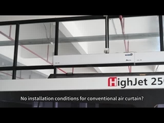 2025 پرده های هوایی عمودی برای درب شیشه ای تجاری هتل های خرید H2-5m